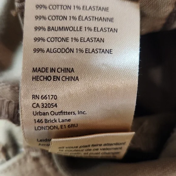 New Anthropologie Pilcro The Wanderer  Low Rise Pants Sz 25 Khaki/Sand - Picture 11 of 16